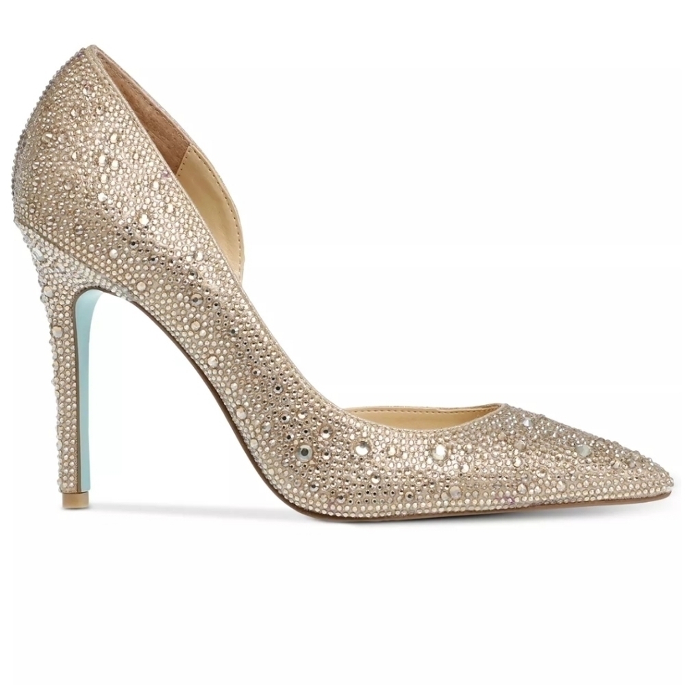 Nowt Betsey Johnson Women's Hazil Dress Pumps in Dusty Gold Size 6 - Picture 2 of 8